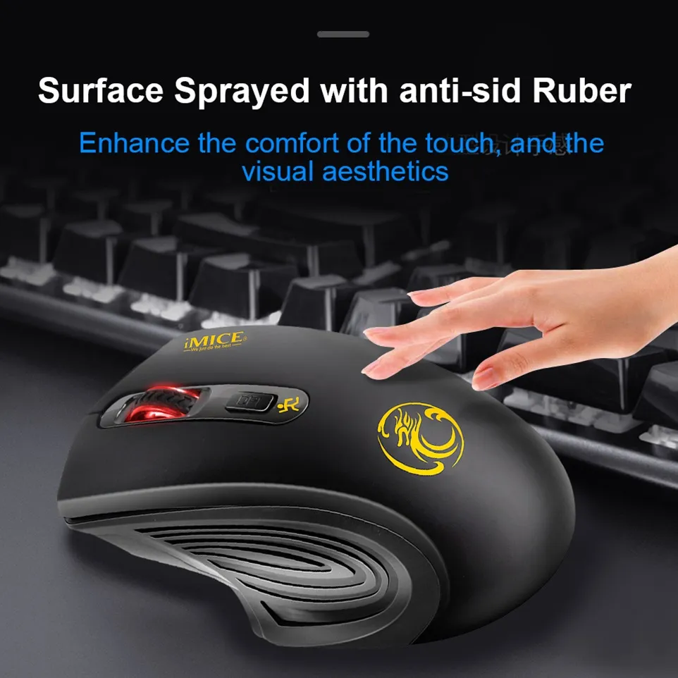 Ergonomic Optical Wireless Computer Mouse