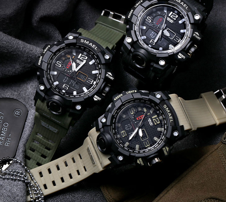 Rugged Sports Watches for Men with Digital and Analogue Display