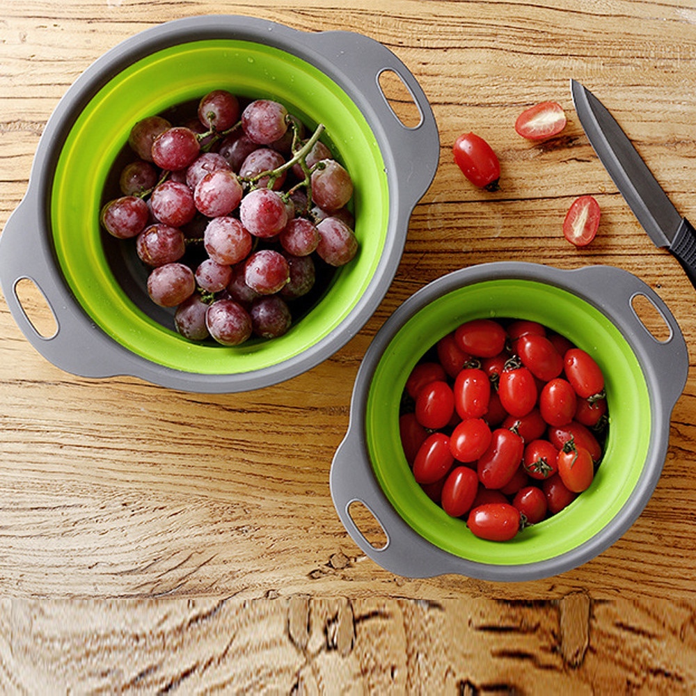 Round Foldable Silicone Colander