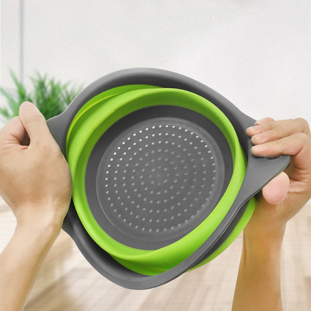 Round Foldable Silicone Colander